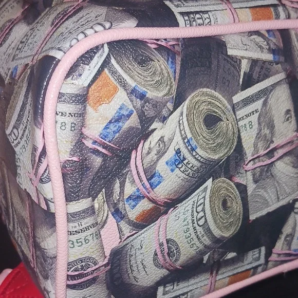 SPRAYGROUND BACKPACK NEW MONEY STACKS SAVAGE PINK - Picture 8 of 8